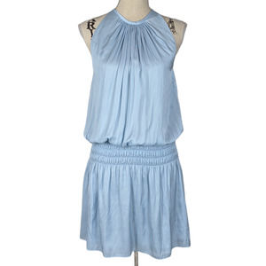 Ramy Brook Shiny Paris Sleeveless Dress in Twilight Blue Size XS